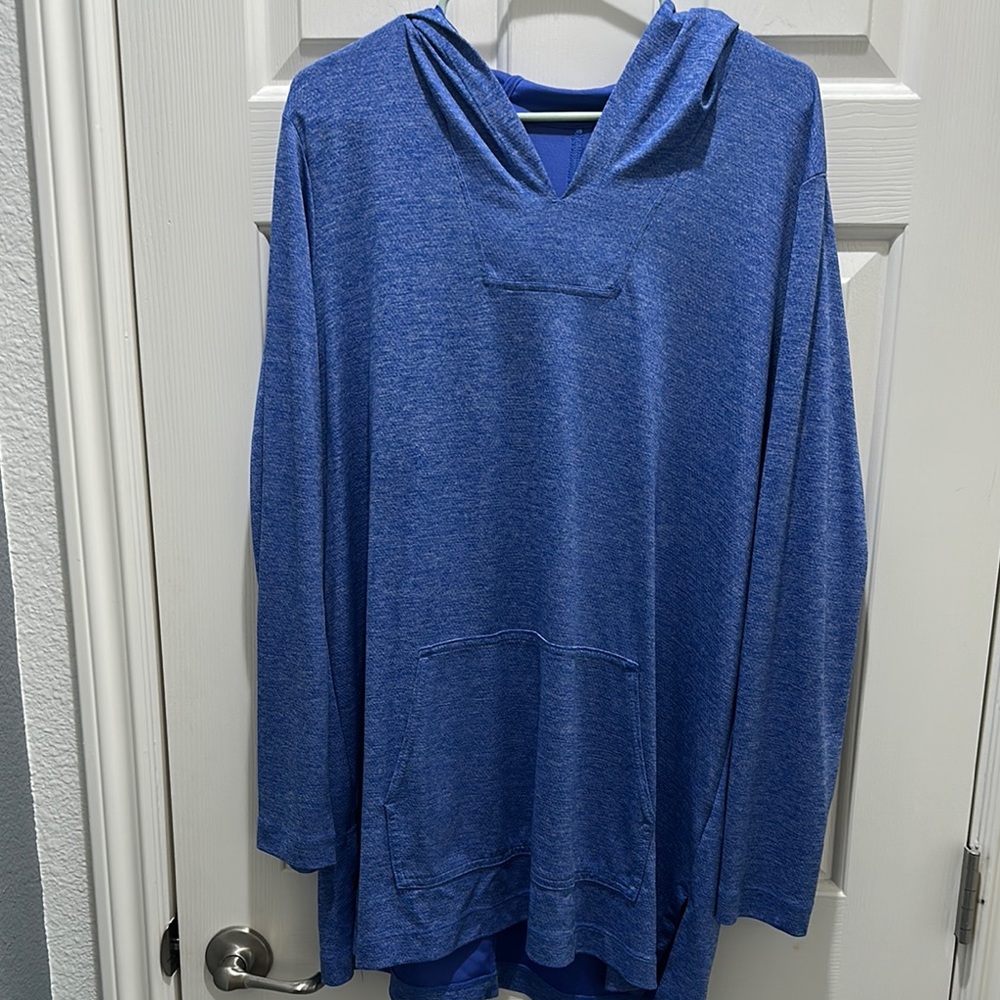 Blue Hooded women’s shirt